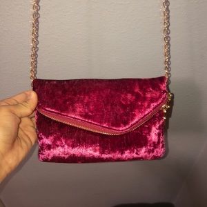Velvet crossbody/ wallet.